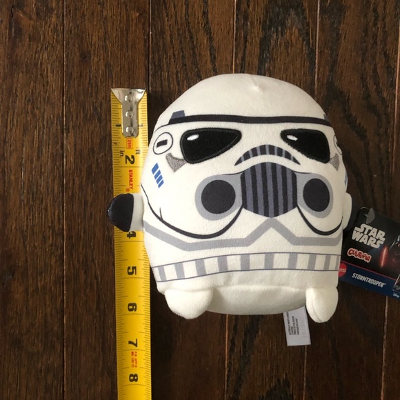 NWT - Star Wars x Cuutopia Mattel 5” Black/White Stormtrooper Soft Plush Toy - Picture 7 of 7